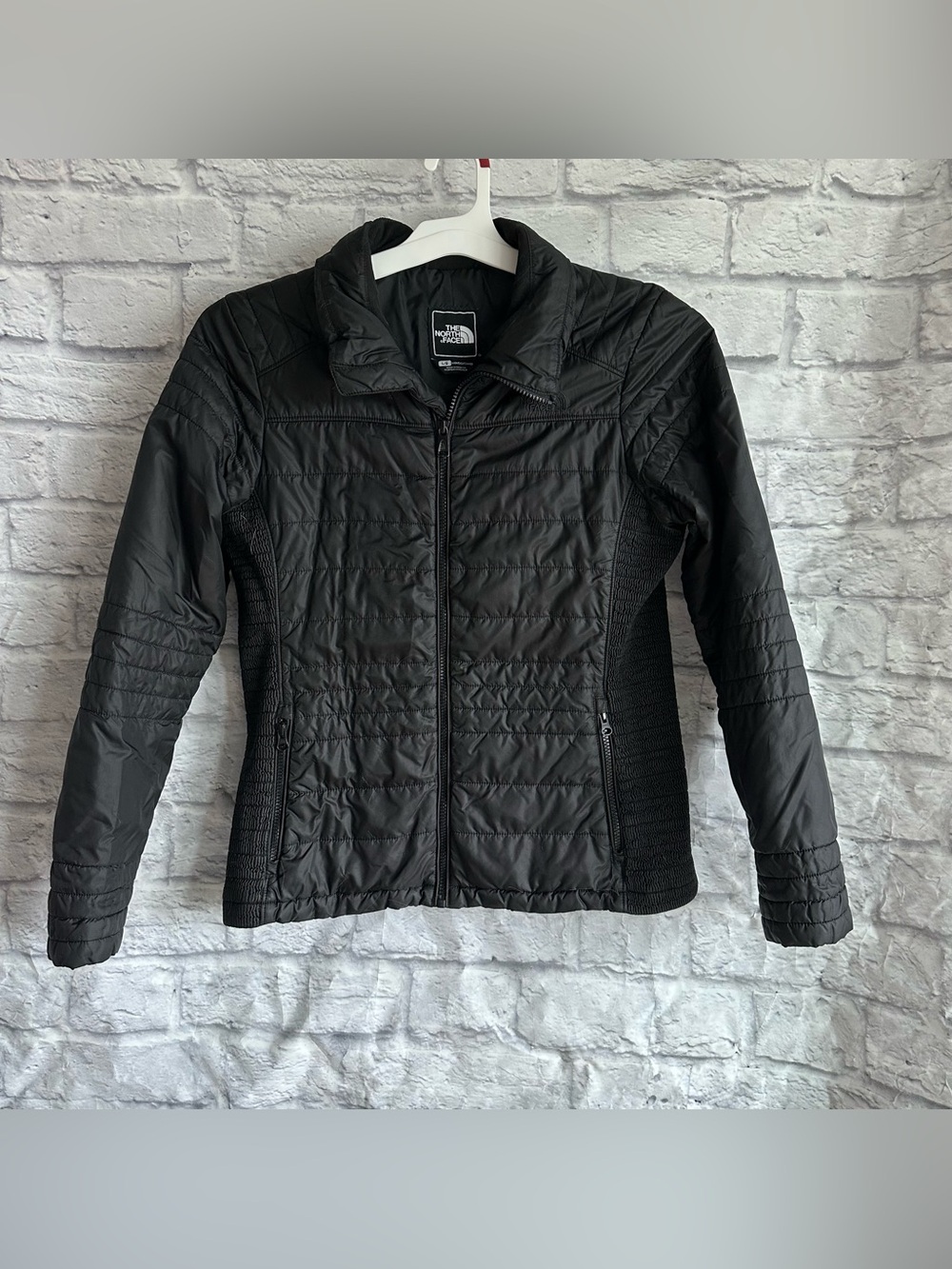 PREOWNED THE NORTH FACE WOMENS BLACK PUFFER JACKET SIZE LARGE L
